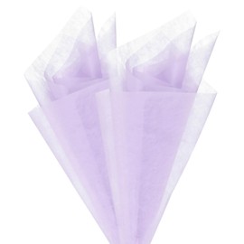 M METERXITY 38-Sheet Korean Cotton Wrapping Flower Paper, 22.8x17.7 Inch/ 58x45cm Waterproof Floral Wrapping Cotton Paper for Bouquets/Gift Packaging [Light Purple]