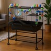 Hamster Cage 3 Tier with Deep Tray Rolling Storage Shelf