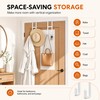 2 Pack Over Door Hook Hanger with Dual Hook Heavy