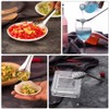 jojofuny 2Pcs Small Slotted Spoons Spherification Spoon Durable Stainless Steel