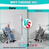 Crilealym IV Pole Portable,46 to 86In Telescopic IV Stand Floor