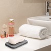 Xzeemo Set of 2 Soap Dish Set, Diatomaceous Earth Soap