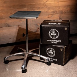 Jet Black Supply 4Ply Premium Patient Bibs, 13" x 18", Pack of 500, Disposable Lap Cloths, Waterproof Tattoo Bibs Sheets for Patients, Tray Cover, Table Cover Supplies, Black