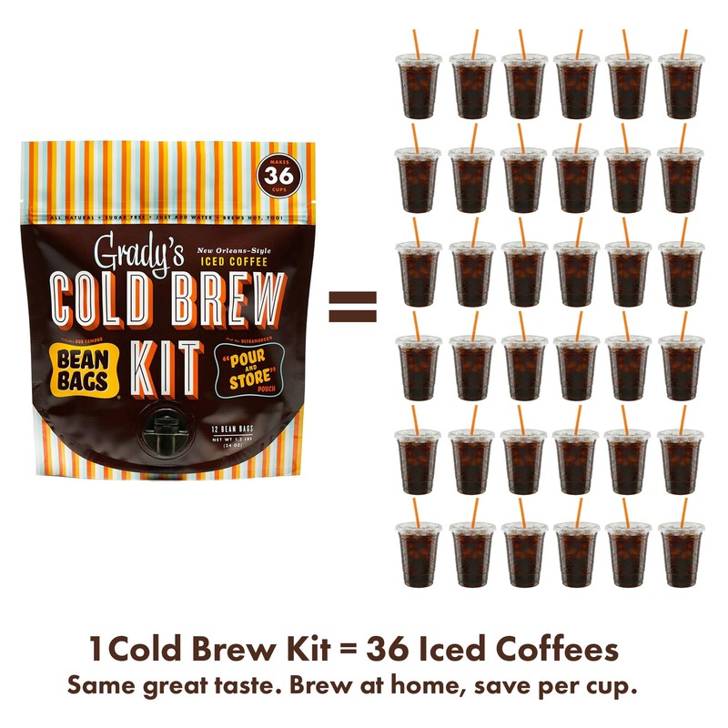 GRADY’S COLD BREW, New Orleans Style, 100% Arabica Ground Coffee