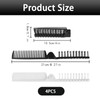 4 Pcs travel brush,mini hair brush,Double Headed folding travel hair