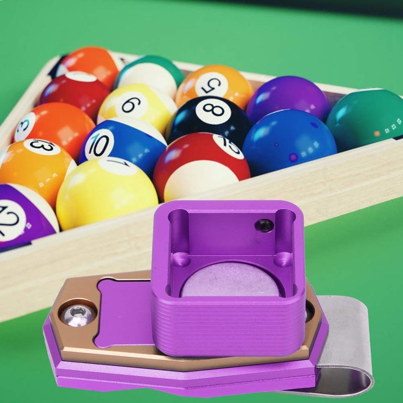 Tip Chalk Holder, Billiard Chalk Case Magnetic with Fixed Clip
