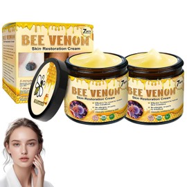 Bee Venom Skin Restoration Cream,Natural Bee Venom Comprehensive Cream,Effectively Firms skin and Reduces Imperfections Anti-Wrinkle Moisturizing for All skin Typess (2PCS)