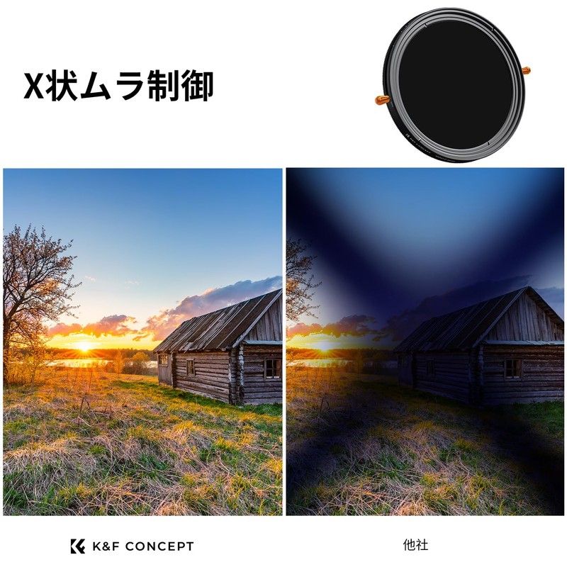 K&F Concept 72mm ND2-32 & CPL Filter, Multi-functional Filter, 2-in-1,