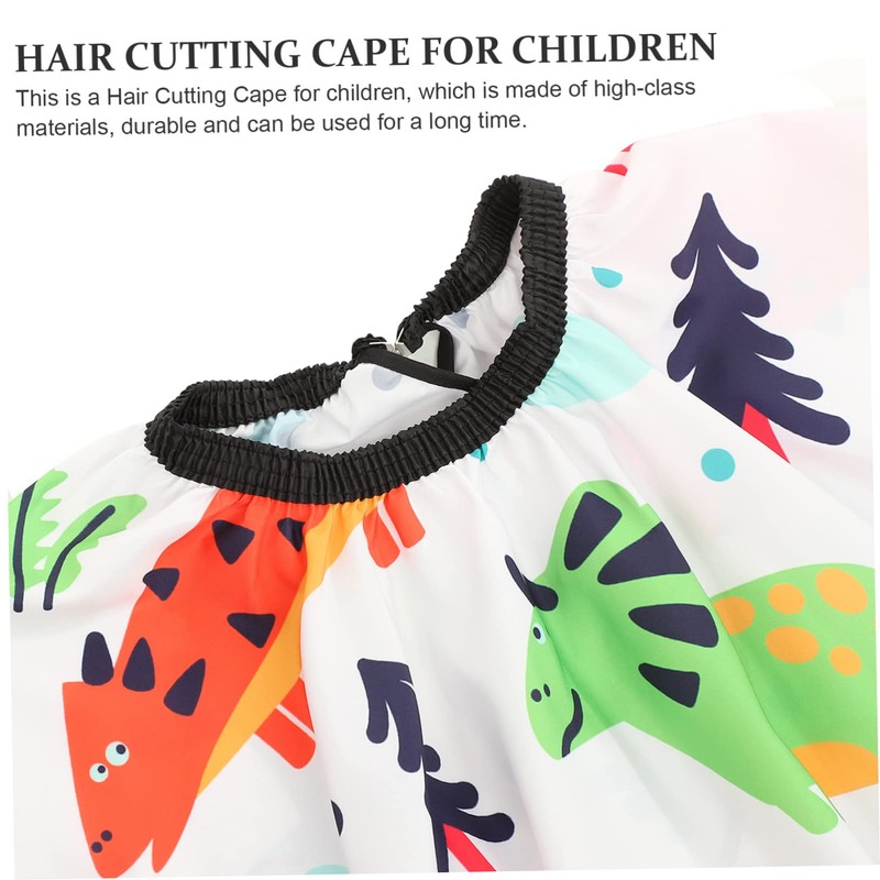 WOONEKY Hair Cutting Cape for Kids Dinosaur Pattern Barber Cape