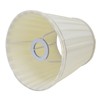 2Pcs Small Lamp Shades, Beige European Style Pleated Fabric Lampshade