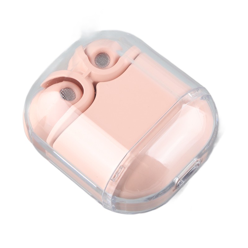 Wireless Bluetooth Earphones Noise Reduction Headphone Digital Display Rechargeable Pink