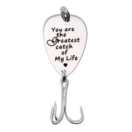 Anniversary Birthday Gifts for Boyfriend Husband You are The Greatest Catch of My Life Fishing Lure Gift for Husband Fish Lovers Fishing Gifts for Boyfriend for Fishman Husband