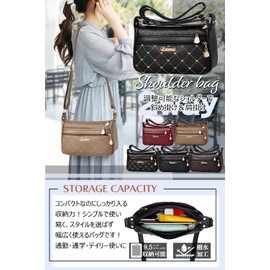 T.Y.ryanryan Women's Shoulder Bag, Crossbody Bag, Shoulder Bag, PU Leather, Khaki