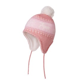 YAMEE Children's Baby Warm Winter Hat Boys Girls Toddler Earflap Beanie Knitted Hat Warm Autumn Winter Hat Cap Skull Cap with Ear Muffs (0-5 Years Old), 202016*Pink