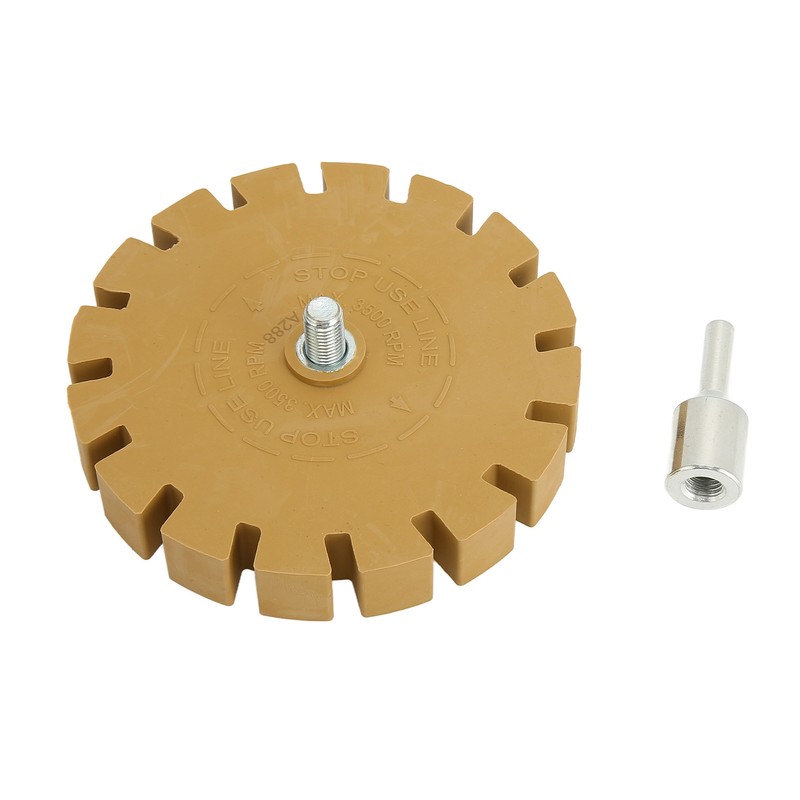 4in Removing Rubber Eraser Wheel Round Fan Blade Electric Hand