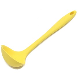 Chef Craft Premium Silicone Cooking Ladle, 11.25 inch, Yellow