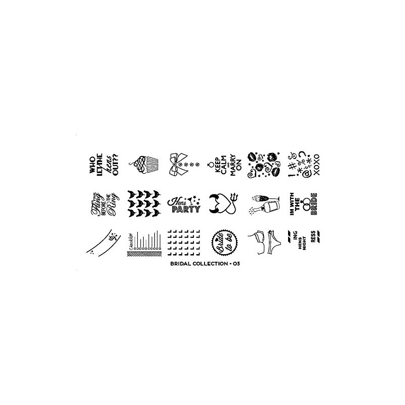 Moyou Stamping Stencil Bridal 03