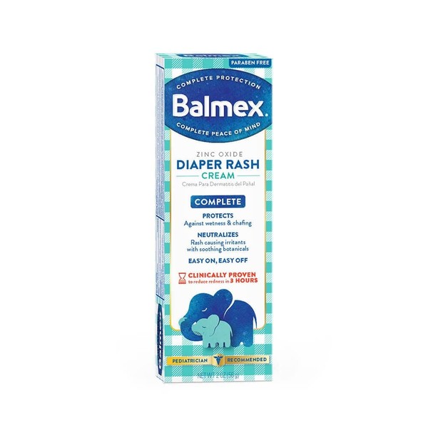 Balmex Zinc Oxide Diaper Rash Cream Advanced Formula - 2 oz, Pack of 3