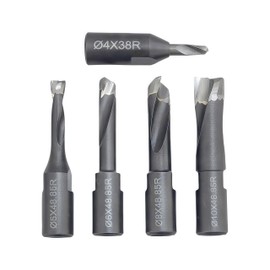 FomaSP Domino Cutter,Solid Carbide Domino Bits Set Include 4mm/5mm/6mm/8mm/10mm for Domino Machine DF500,5PCS