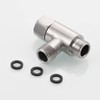 Tecmolog Add On Tee Fitting Stainless Steel Toilet Water Supply