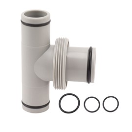 1.5in to 1.25in Pool Hose Adapter T Shape Threaded Pump Connector Connection Hose Plunger for Above Ground Pool Maintenance