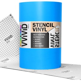 VViViD Low-Tack Blue Self-Adhesive Vinyl Stencil Masking Film Roll (24in x 30ft)