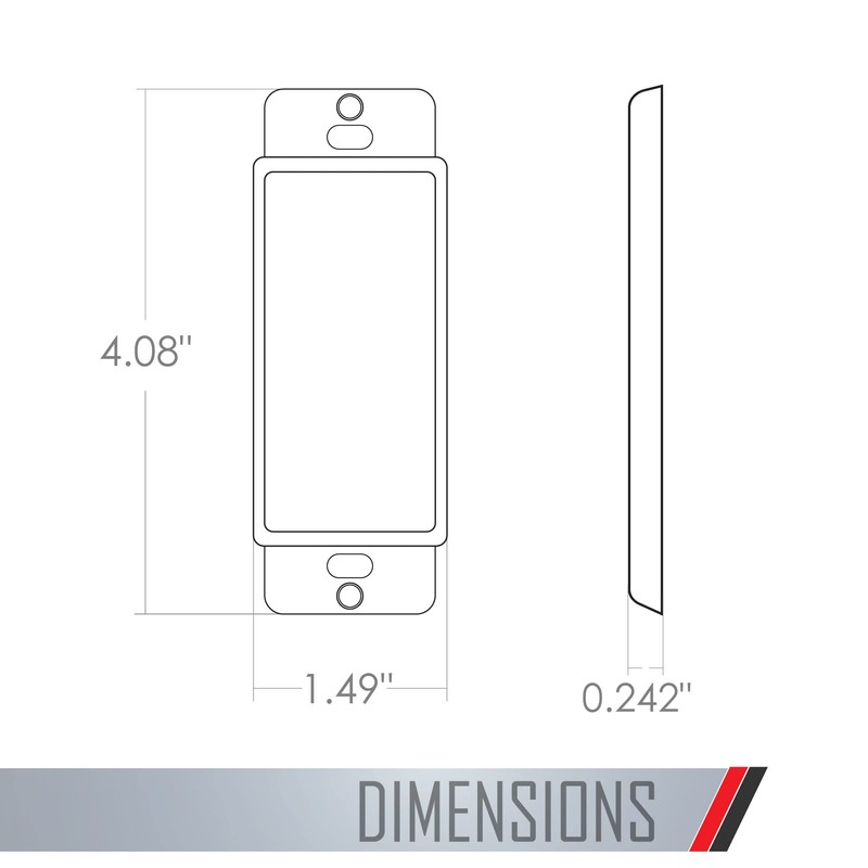 TayMac AD10W Paintable Adapter Plate, Blank Adapter , White