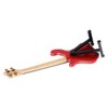 Hilitand Red Miniature Bass Guitar Wood Replica Model Ornament with