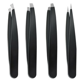 Tweezers Set Professional Stainless Steel Tweezer Eyebrows Great Precision Kit Facial Hair Splinter and Ingrown Hairs Removal