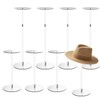 Estleys 8 Pcs Acrylic Hat Stand, 12" to 17" Clear