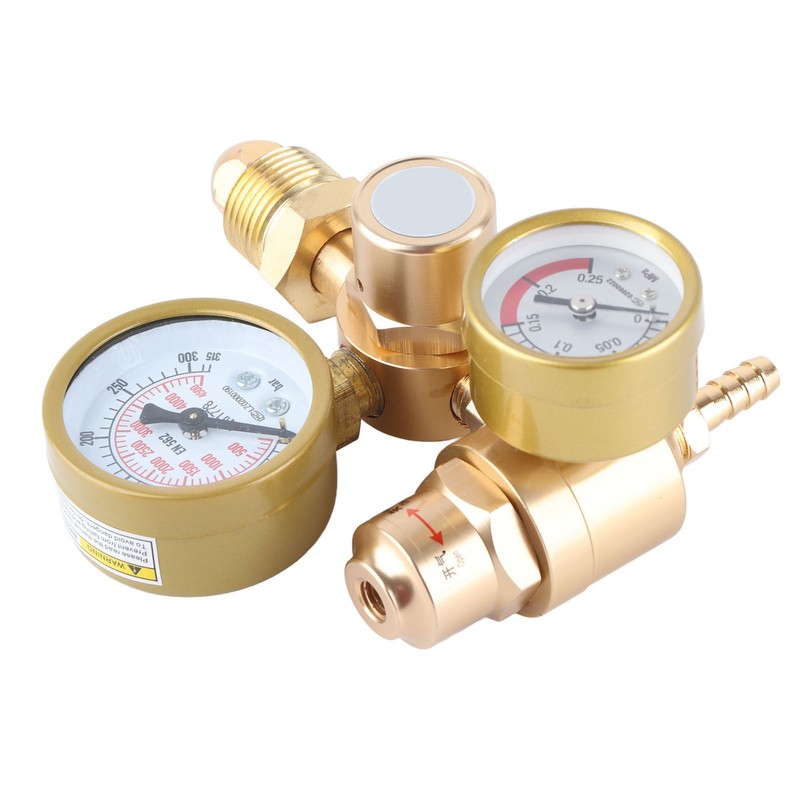 Gas Welding Regulator Argon CO2 Gauge TIG MIG Flowmeter 4500psi