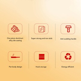 Sartén, Sartén Antiadherente de Doble Cara Desmontable para Barbacoa, Olla Doble Antiadherente de Aleación de Aluminio con Tapa, Sartén Abatible con Revestimiento de Cerámica para Utensilios de Cocina