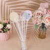 Plastic Flower Card Holder Clips, 80Pcs Clear Straight Head Picks