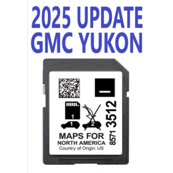 GMC YUKON 2021-2022 LATEST 2025 MAP UPDATE GPS Navigation SD