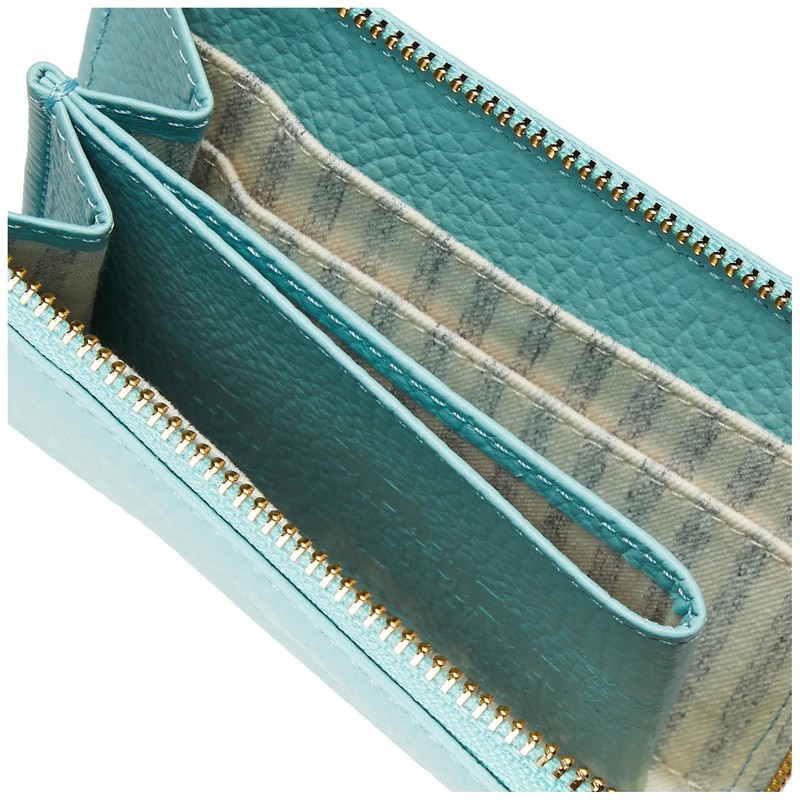 Mozu 16104 L-Shaped Zipper, Thin Mini Wallet, Unisex, Unisex, Bifold