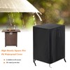 Onlyme Fire Pit Cover Fire Table Cover Square, Outdoor Propane