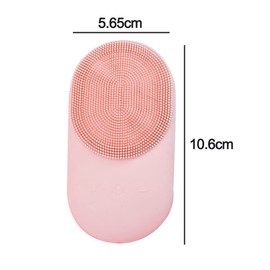Facial Cleansing Brush, Sonic Waterproof Cleansing Brush(8 Adjustable Speeds) Effectively Cleans and Exfoliates, Soft Silicone Heated Massage Helps Open pores&Import Essence, Relieve Fatigu (Pink)