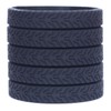 5 Black Tire Tread Silicone Wristbands