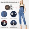12 Sets Button Pins for Loose Jeans, No Sew and