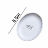 Small Round Ceramic Plate 5.51 Inch (14cm), Reusable Frosted Appetizer