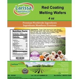 Red Coating Melting Wafers (4 oz, ZIN: 525308) - 3 Pack