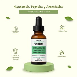 Serum Niacinamida 10%, Aminoacidos 1% Y Peptidos 5%, 30ml