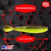 NetBait HexTek Supercharged with BAITFUEL 4.25'' Whip Tail Shad -