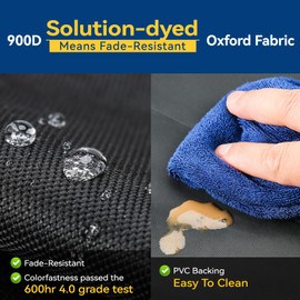 Tuszom Waterproof Anti-UV Tire Protectors 4 Pack - Tearproof 900D Solution-Dyed Tearproof Windproof Tire Covers for RV, Trailer,Camper,Truck,Cars,Jeeps,Vans,SUV (Universal Fits 32-34.5 inch)