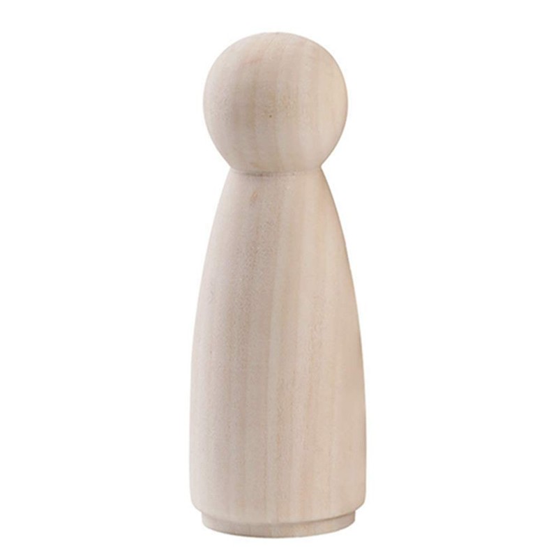 Egurs Holzfiguren 10 Stück 75mm DIY Figuren (5*Männlich +5*Weiblich)