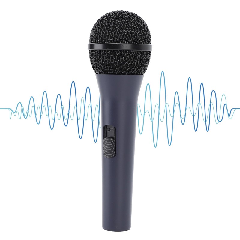 Handheld Wired Microphone, Dynamic Vocal Mic with Metal Mesh Balanced