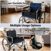Adjustable Height Wheelchair Wedge Pommel Cushion, Prevents Forward Sliding