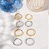 Suejin 18K Gold Plated 925 Sterling Silver Hoop Earrings for