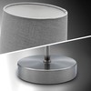 LED Table Lamp I Fabric Lamp Matte Nickel I E14