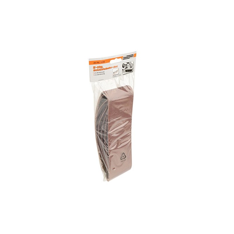 Brüder Mannesmann Sanding Belt Set 5 Pieces for Belt Sanders,